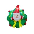 thumbnail image 3 of Inflable Navideño IMAR Corona 3D con Santa Claus Luz Led 1.50mts, 3 of 6