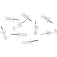 thumbnail image 1 of XmhyTop Push Pins Tacks, Clear Plastic Head, Steel Point, 200-Pack, 1 of 3