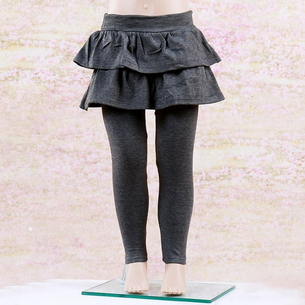 OUSITAID Jupe Fille avec Leggings Coton Polyester Melange Filles Jupe Leggings 2 12 Ans Filles Tutu Jupe Pantalon