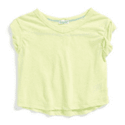 Splendid Girl's Slub Knit Top, DGA01191X, Green Lime, Size 5/6, MSRP $38