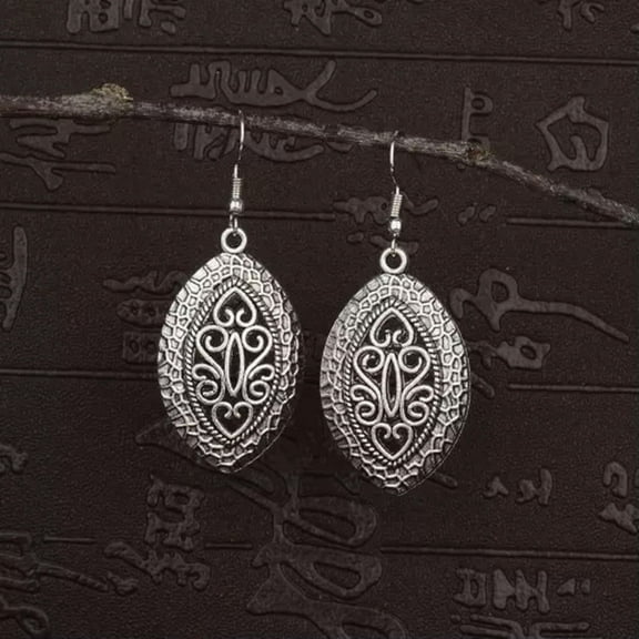 EOEMY Tibetan Silver Vintage Turquoise Women Fashion Jewelry Dangle Earrings Best Gift-4001-4