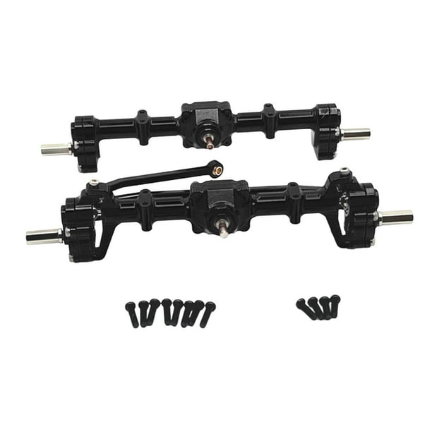 Carcasa del eje trasero delantero RC, accesorio RC, reemplazo, resistente, pieza de coche RC para modificación de coche para MN82 LC79 escala 1/12 RC Negro