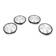 thumbnail image 1 of 4Pcs 63mm Dia 4 Tacos Tapa de Eje Central Emblema Plateado de Cubo de Rueda de Coche, 1 of 1