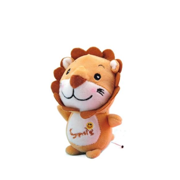 Uppstoppade djur plysch hänge Lion fyllda nyckelring plysch nyckelring plysch nyckelring- brown