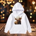 thumbnail image 2 of lnmuld Hoodies for Teens Solid Color Cattle Long Sleeved Hoodie for Size:6-8Years, 2 of 7