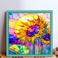 thumbnail image 2 of (11CTACC-2335__C__ 50x50) Hilo algodón ecológico bordado 11CT 3 hebras impresión 50*50cm pintura vidrio-Kit serie bodegones en punto cruz girasol, 2 of 9
