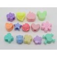 thumbnail image 5 of U8MO 100 Mixed Pastel Color Acrylic Assorted Heart Animal Shape Pony Beads kids Craft, 5 of 5