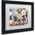 thumbnail image 2 of Trademark Fine Art 'Cozy Kittens' Canvas Art by Jenny Newland, White Matte, Black Frame, 2 of 4