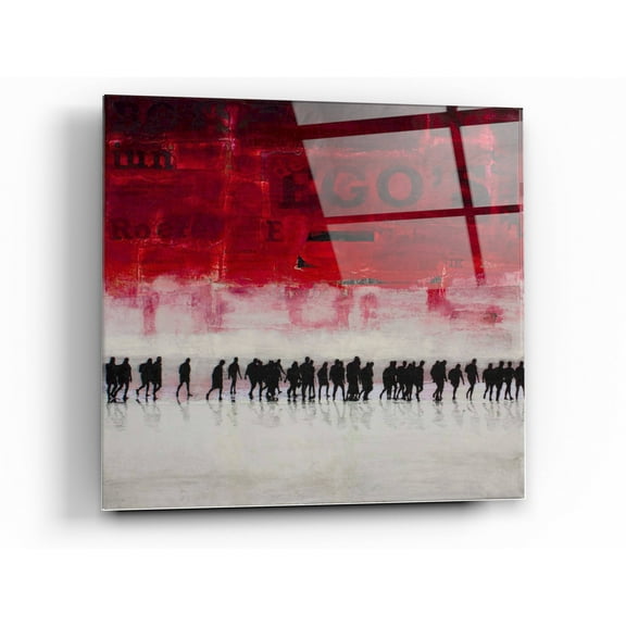 Epic Art 'Egos' by DB Waterman, Acrylic Glass Wall Art, 24"x24"