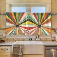 thumbnail image 2 of Yayeee Kitchen Curtains Tier Set of 2 Light Filtering 57"x24" Over Sink Window Panels, Colorful Cat, 2 of 7