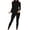1-Black, variant on Vaslanda Women's Mock Neck Thermal Underwear Sets Long Johns Long Sleeve Base Layer Pajama Top and Leggings Set Cold Weather S-3XL