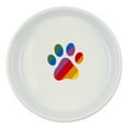 thumbnail image 4 of Bone Dry Ceramic Pet Bowls Non-Slip, Dishwasher Safe, Large, 7.5x2.4", Rainbow, 2 Count, 4 of 5