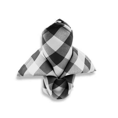 Coral Polyester Napkins BalsaCircle 20 pcs 15x15-Inch Gingham Checkered Polyester Luncheon Napkins - for Wedding Party Restaurant Dinner ()