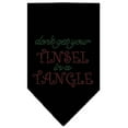 thumbnail image 2 of Christmas Pet and Dog Bandana Rhinestone, "Don't Get Your Tinsel In A Tangle", 2 of 9