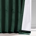 thumbnail image 6 of Half Price Drapes Deep Forest Green Performance Velvet Blackout Curtains (2 Panels), 50W X 84L, 6 of 6