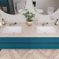 thumbnail image 3 of Eago BC227 White Ceramic 22 x 15 in. Undermount Rectangular Bathroom Sink, 3 of 5