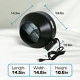 thumbnail image 3 of Hurricane Commercial Grade Inline Wall Mount Fan for HVAC & Ventilation Use, 3 of 12