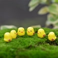 thumbnail image 2 of Rvaymup 5pcs Cute Yellow Chick Mini Figurines Ornaments for Craft Projects and Decors, 2 of 12