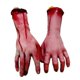 thumbnail image 1 of 1 par de brazo de látex falso sangriento cortado aterrador mano Halloween Prop decoración de fiesta embrujada ZefeiWu 8390606786685, 1 of 1