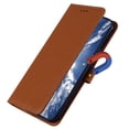 thumbnail image 3 of Allytech iPhone XS/X PU Premium Leather Solid Color Wallet Case,Flip Kickstand Ultra-Slim Cover for iPhone XS/X 5.8 inch,Brown, 3 of 6