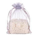 thumbnail image 3 of Bolsa de organza transparente lisa con boca de viga, bolsa de hilo para regalo de boda, bolsa de malla para embalaje de joyas, 3 of 5