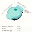 thumbnail image 3 of 1pc Mini Waffle Maker Machine, Nonstick Waffle Iron For Pancakes, Waffles, Breakfast,, 3 of 4