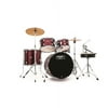 Mapex RB5044FTCDR Rebel 5-Piece Drumset w/ Hardware & Cymbals - Dark Red