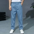 thumbnail image 2 of Bovxnpu Boys Dress Pants School Uniform Pants Boys School Uniform Elastic Waist Pants Trousers, 2 of 9
