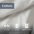 thumbnail image 5 of Pemberly Row 6-Piece Cotton Comforter Set w/ Decorative Pillows in Blue, 5 of 13