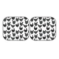 thumbnail image 3 of Uemuo Retro Rooster Printed 2 PCS Car Windshield Sun Shade, Auto Sun Heat and UV Rays Blocker, Foldable Automotive Front Window Sunshade Protector, 3 of 7