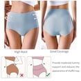 thumbnail image 4 of Women's High Waisted Underwear Cotton Soft Full Coverage Briefs Pantie, 4 of 6