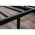 thumbnail image 2 of Modern Twin Steel Black Platform Foundation Sturdy, Space-Saving, and Stylish Bedroom Bed Frame with Under-Bed Storage, 2 of 5