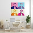 thumbnail image 2 of Stupell Industries Vivid Pop Style Portrait Squares Person Man Canvas Wall Art, 36 x 36, Design by AbcArtAttack, 2 of 5