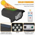 thumbnail image 5 of Innens Solar Street Lights Outdoor Motion Sensor 3 Modes Lamps with Remote Control for Garden Yard, 2Pcs, 5 of 13