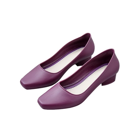 

Crocowalk Women s Dress Pumps Waterproof Rain Boots Slip Resistant Sandals Ladies Garden Shoes Walking Comfort Slip-On Purple 7.5