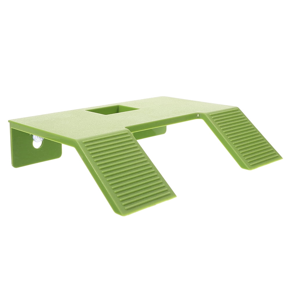 Phenofice Turtle Decoration Tortoise Climbing Basking Platform Green ABS Material 1 Set