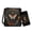 Black-Butterfly Flower, variant on Aztec Cactus Crossbody Purse Set Leather Hobo Bag Sling Satchel Handbag Zipper Shoulder Bag with Wristlet Wallet for Women, Gift for Mom, Blue
