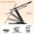 thumbnail image 4 of Soporte para Laptop, Base para Laptop Plegable de Acero al Carbono, Estable y Antideslizante, Con Organizador de Cables Magnéticos, para PC/Portátiles/Tabletas., 4 of 4