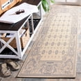 thumbnail image 3 of Safavieh Courtyard Erin Bordered Indoor/Outdoor Area Rug, Natural/Blue, 4' x 5'7", 3 of 10