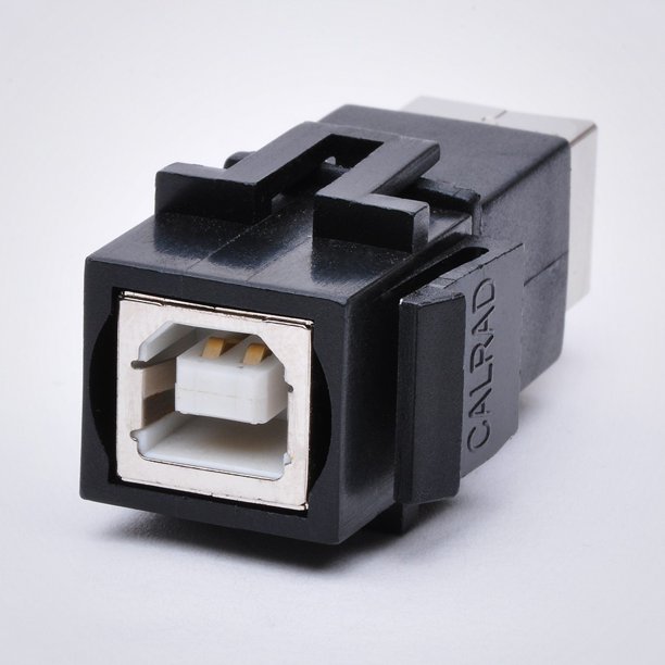 USB Keystone Jack Type B Female to Female Coupler