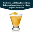 thumbnail image 3 of Libbey Entertaining Essentials Multi-Purpose Cocktail Glasses Set of 6, Dishwasher Safe Stemless Martini Glasses, Margarita Glasses for Home (10oz), 3 of 4