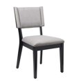 thumbnail image 3 of Modway Pristine Solid Wood and Fabric Dining Chairs in Gray (Set of 2), 3 of 9