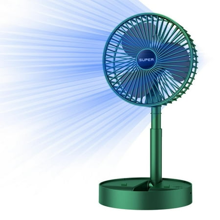 

Laideyi Foldable USB Tabletop Fan Height Adjustable Desk Fan USB Rechargeable Wireless Usage for Office Bedroom Dorm Room Foldable 3 Gear Personal Fan for Bedroom excellent