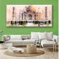 thumbnail image 2 of Cuadro Canva Taj Mahal Acuarela 50X100 cm Pixtreats, 2 of 4