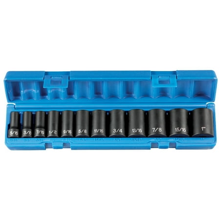 UPC: 0838780002385 | Grey Pneumatic 1202SD 12-Piece 3/8 in. Drive 12 Point Semi-Deep Length Impact Set