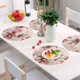 thumbnail image 6 of Ryvnso Berry Hand Drawn Round Plate Mats Dining Table Placemat Set of 4 for Holiday Decoration, 6 of 7