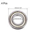thumbnail image 2 of 6002-ZZ Deep Groove Ball Bearings, Chrome Steel Z2 Double Metal Shielded Bearing 15x32x9mm, 4 Pack, 2 of 5