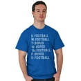 thumbnail image 4 of Bored Football Sport Schedule Men's Graphic T Shirt Tees Brisco Brands X, 4 of 6