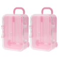 thumbnail image 1 of 2X Pink Mini Roller Travel Suitcase Candy Box Personality Creative Wedding Candy Box Luggage Trolley Case Candy Toy, 1 of 5