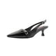 thumbnail image 5 of Zapatilla Tacon Aguja Salamandra® Charol Negro Con Broche negro 22, 5 of 7